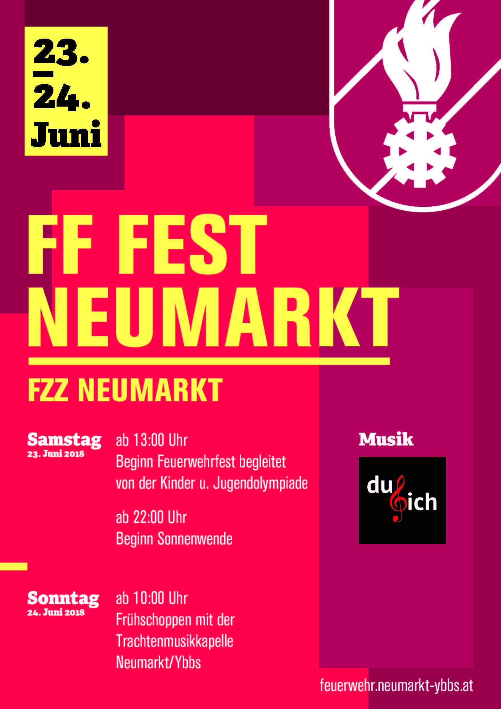 Einladung Feuerwehrfest Neumarkt 2018 Feuerwehr Neumarkt/Ybbs