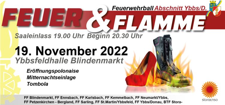 Feuerwehrball Abschnitt Ybbs/D. 2022 Feuer & Flamme