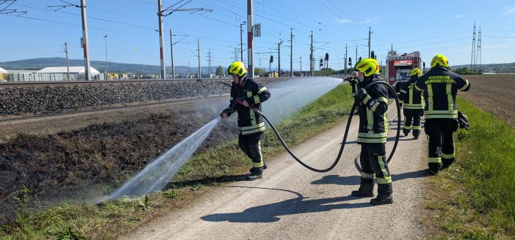 Vegetationsbrand bei der ÖBB-Weststrecke